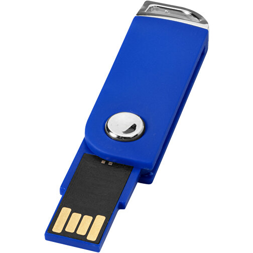 Swivel Rectangular USB-Stick , blau MB , 16 GB , Kunststoff MB , 5,40cm x 1,70cm x 0,70cm (Länge x Höhe x Breite), Bild 1