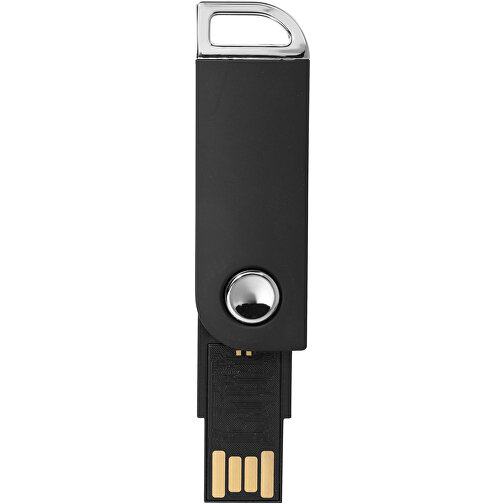 Swivel Rectangular USB-Stick , schwarz MB , 16 GB , Kunststoff MB , 5,40cm x 1,70cm x 0,70cm (Länge x Höhe x Breite), Bild 3