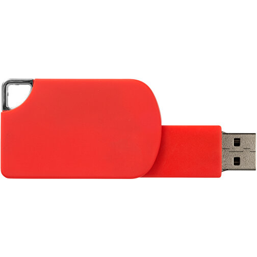 Swivel Square USB-Stick , rot MB , 4 GB , Kunststoff MB , 5,00cm x 3,10cm x 1,00cm (Länge x Höhe x Breite), Bild 6