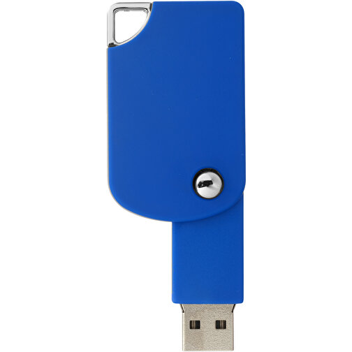 Swivel Square USB-Stick , blau MB , 32 GB , Kunststoff MB , 5,00cm x 3,10cm x 1,00cm (Länge x Höhe x Breite), Bild 3