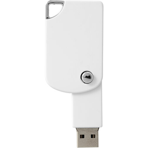Swivel Square USB-Stick , weiss MB , 32 GB , Kunststoff MB , 5,00cm x 3,10cm x 1,00cm (Länge x Höhe x Breite), Bild 3