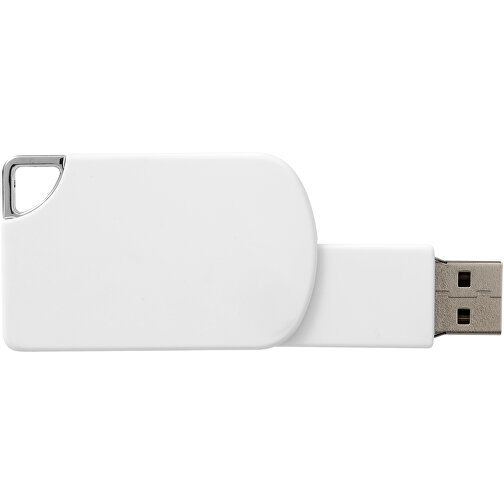 Swivel Square USB-Stick , weiß MB , 16 GB , Kunststoff MB , 5,00cm x 3,10cm x 1,00cm (Länge x Höhe x Breite), Bild 5