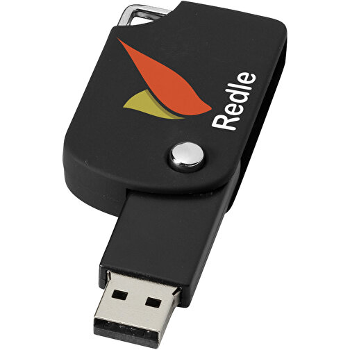 Swivel Square USB-Stick , schwarz MB , 32 GB , Kunststoff MB , 5,00cm x 3,10cm x 1,00cm (Länge x Höhe x Breite), Bild 2