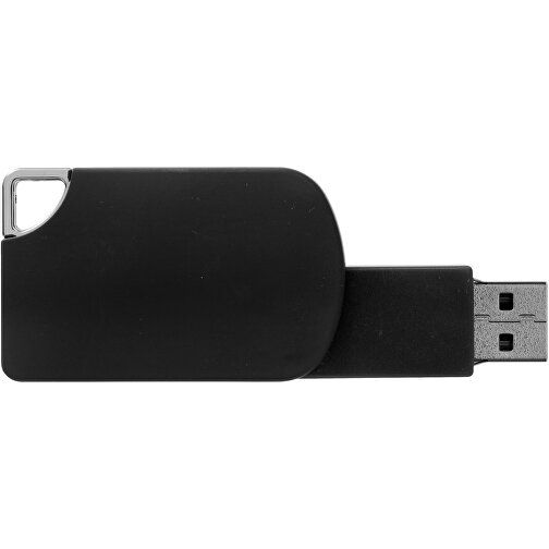 Swivel Square USB-Stick , schwarz MB , 4 GB , Kunststoff MB , 5,00cm x 3,10cm x 1,00cm (Länge x Höhe x Breite), Bild 4