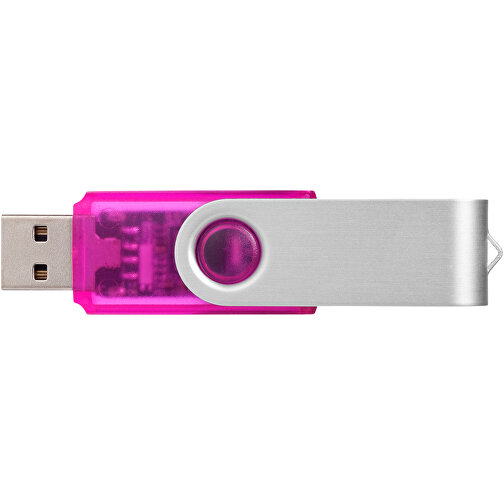 Rotate Transculent USB-Stick , rosa MB , 16 GB , Kunststoff, Aluminium MB , 5,80cm x 1,90cm x 1,00cm (Länge x Höhe x Breite), Bild 6