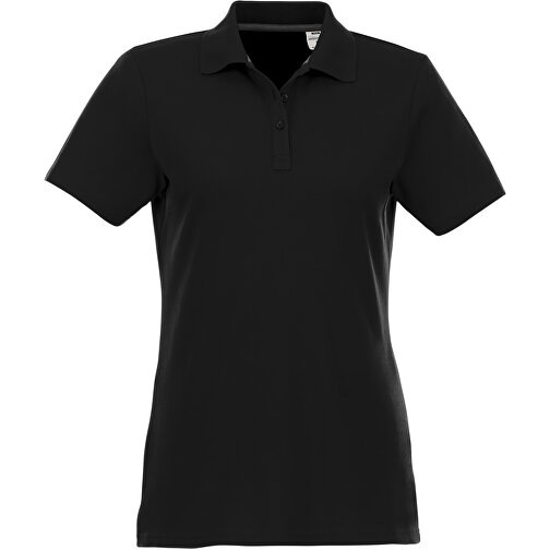 Helios Poloshirt Für Damen , schwarz, Piqué Strick 100% BCI Baumwolle, 180 g/m2, 4XL, , Bild 4
