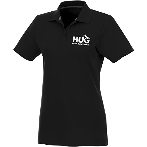 Helios Poloshirt Für Damen , schwarz, Piqué Strick 100% BCI Baumwolle, 180 g/m2, 3XL, , Bild 3