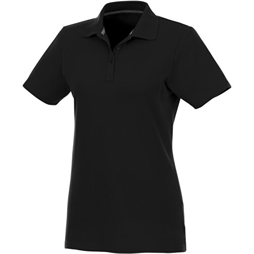 Helios Poloshirt Für Damen , schwarz, Piqué Strick 100% BCI Baumwolle, 180 g/m2, XXL, , Bild 1