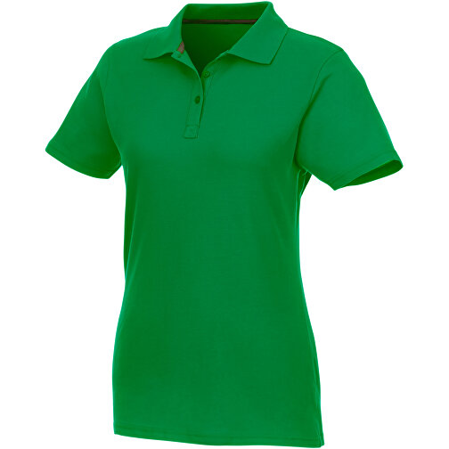 Helios Poloshirt Für Damen , farngrün, Piqué Strick 100% BCI Baumwolle, 180 g/m2, M, , Bild 1