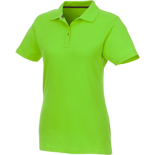 Helios Poloshirt Für Damen , apfelgrün, Piqué Strick 100% BCI Baumwolle, 180 g/m2, L, , Bild 1