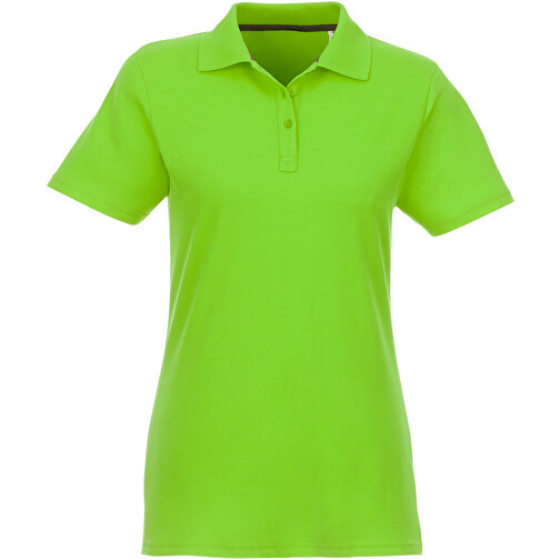 Helios Poloshirt Für Damen , apfelgrün, Piqué Strick 100% BCI Baumwolle, 180 g/m2, M, , Bild 4