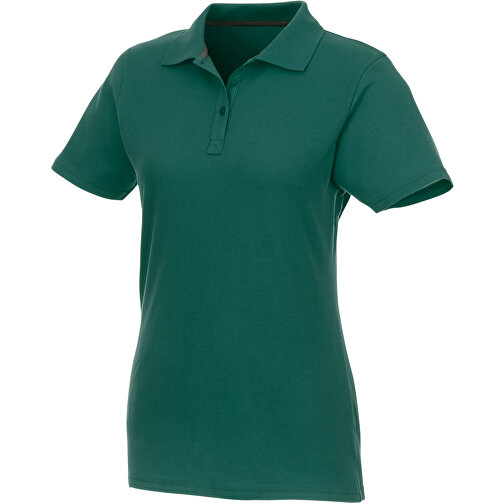 Helios Poloshirt Für Damen , waldgrün, Piqué Strick 100% BCI Baumwolle, 180 g/m2, XL, , Bild 1