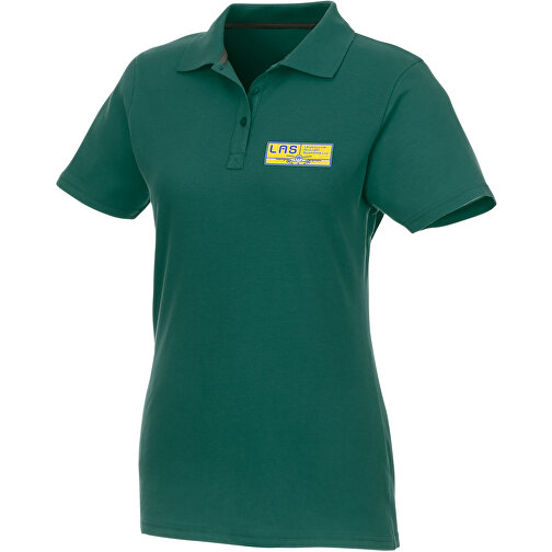 Helios Poloshirt Für Damen , waldgrün, Piqué Strick 100% BCI Baumwolle, 180 g/m2, XL, , Bild 2