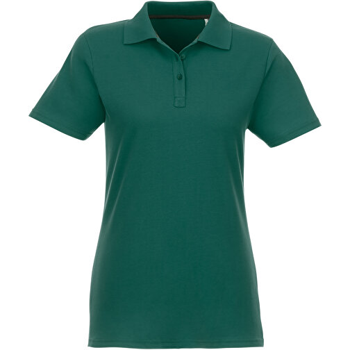 Helios Poloshirt Für Damen , waldgrün, Piqué Strick 100% BCI Baumwolle, 180 g/m2, XS, , Bild 3