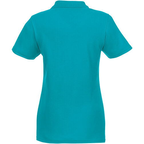 Helios Poloshirt Für Damen , aquablau, Piqué Strick 100% BCI Baumwolle, 180 g/m2, L, , Bild 4