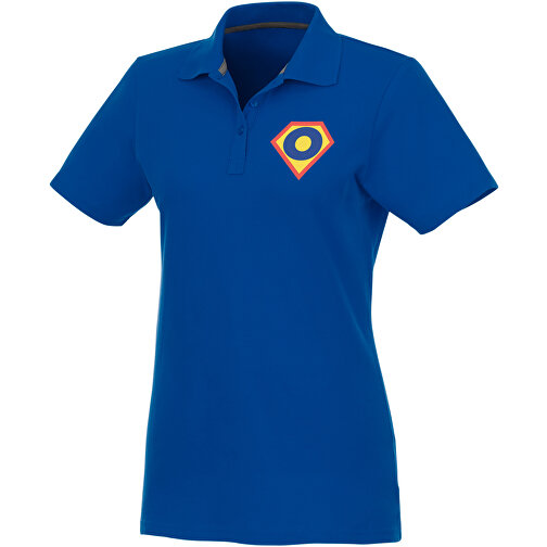Helios Poloshirt Für Damen , blau, Piqué Strick 100% BCI Baumwolle, 180 g/m2, S, , Bild 2