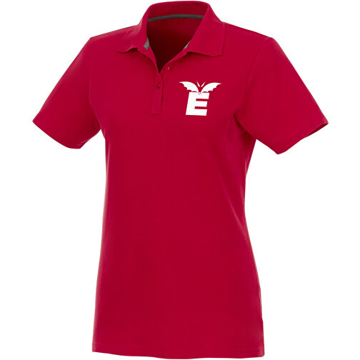 Helios Poloshirt Für Damen , rot, Piqué Strick 100% BCI Baumwolle, 180 g/m2, 3XL, , Bild 2