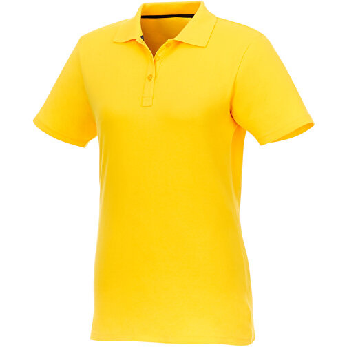 Helios Poloshirt Für Damen , gelb, Piqué Strick 100% BCI Baumwolle, 180 g/m2, L, , Bild 1