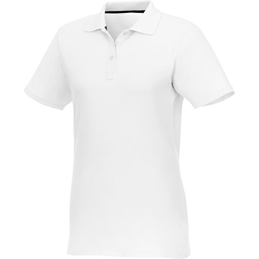 Helios Poloshirt Für Damen , weiß, Piqué Strick 100% BCI Baumwolle, 180 g/m2, S, , Bild 1
