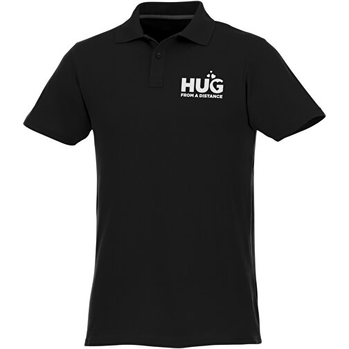 Helios Poloshirt Für Herren , schwarz, Piqué Strick 100% BCI Baumwolle, 180 g/m2, 3XL, , Bild 3