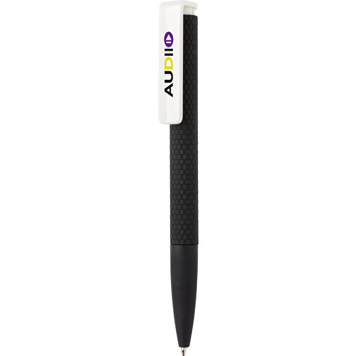 X7 Stift Mit Smooth-Touch, Schwarz , schwarz, ABS, 14,00cm (Höhe), Bild 6