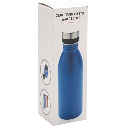 Deluxe Wasserflasche, Blau , blau, Edelstahl, 21,50cm (Höhe), Bild 5