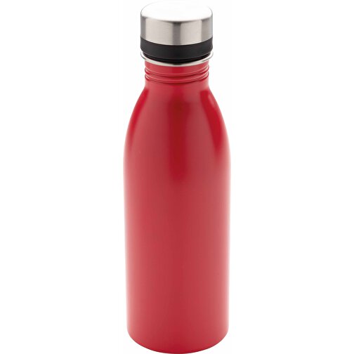 Deluxe Wasserflasche, Rot , rot, Edelstahl, 21,50cm (Höhe), Bild 1