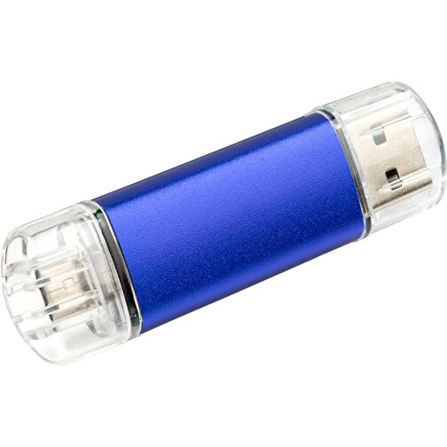 USB-Stick ALU SMART 2.0 64GB , Promo Effects MB , dunkelblau MB , 65 GB , Aluminium MB , 3 - 10 MB/s MB , 3,80cm x 1,75cm (Länge x Breite), Bild 1