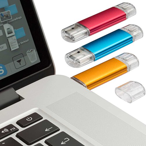 USB-Stick ALU SMART 2.0 64GB , Promo Effects MB , dunkelblau MB , 65 GB , Aluminium MB , 3 - 10 MB/s MB , 3,80cm x 1,75cm (Länge x Breite), Bild 4