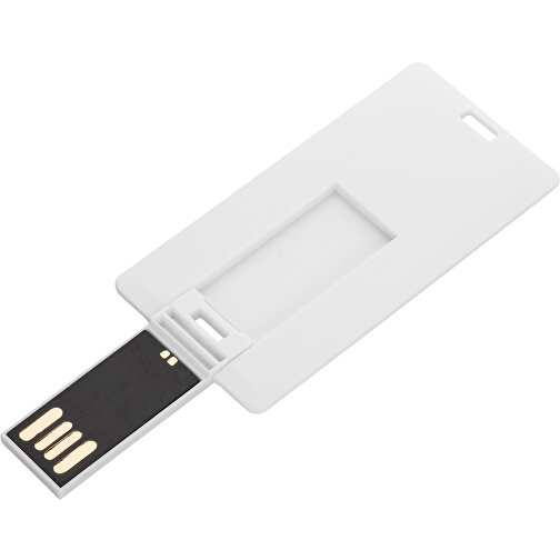 USB Stick CARD Small 2.0 64GB , Promo Effects MB , weiß MB , 65 GB , Kunststoff MB , 3 - 10 MB/s MB , 6,05cm x 0,25cm x 3,00cm (Länge x Höhe x Breite), Bild 5