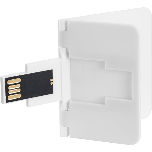 USB-Stick CARD Snap 2.0 64GB Mit Verpackung , Promo Effects MB , weiss MB , 65 GB , Kunststoff MB , 3 - 10 MB/s MB , 8,85cm x 0,25cm x 5,55cm (Länge x Höhe x Breite), Bild 3