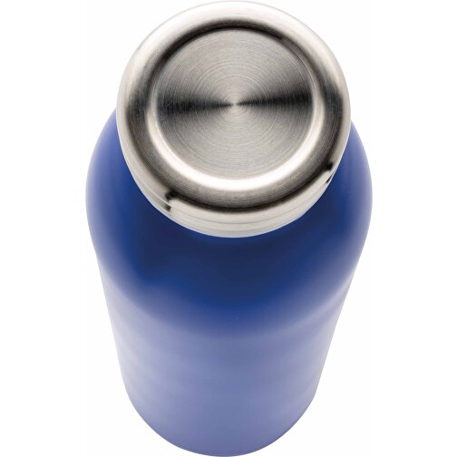 Auslaufgeschützte Kupfer-Vakuum-Flasche, Blau , blau, Edelstahl, 26,00cm (Höhe), Bild 3