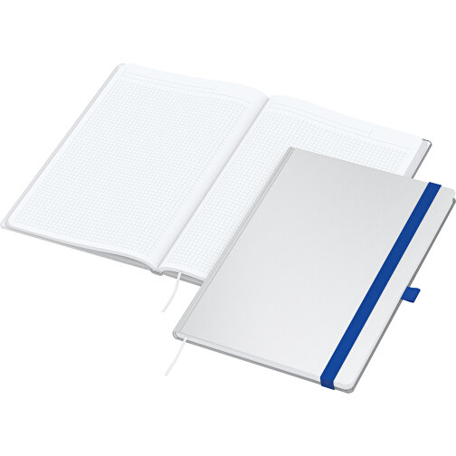 Notesbog Match-Book Cream A5 Bestseller, blank, medium blå, Billede 2
