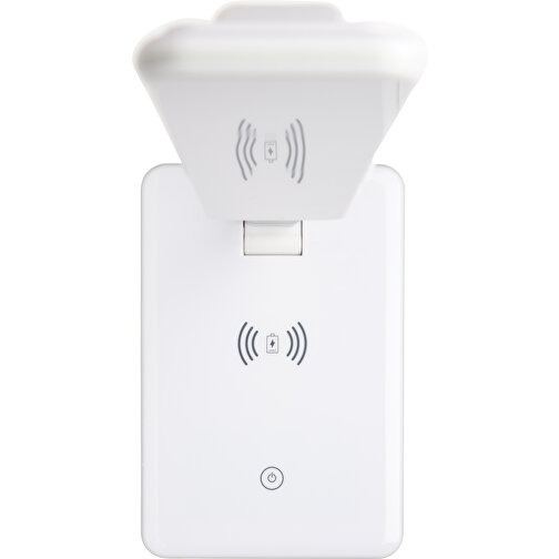 5W Wireless Charging Schreibtischlampe, Weiß , weiß, ABS, 25,00cm x 38,60cm (Länge x Höhe), Bild 2
