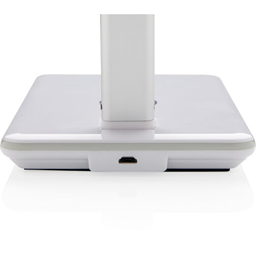 5W Wireless Charging Schreibtischlampe, Weiß , weiß, ABS, 25,00cm x 38,60cm (Länge x Höhe), Bild 4