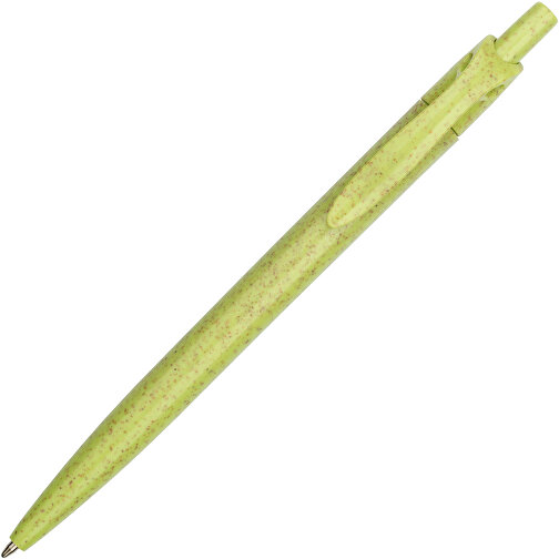 Kugelschreiber Sao Paulo , Promo Effects, grün, Weizenstroh, Kunststoff, 13,90cm (Länge), Bild 4
