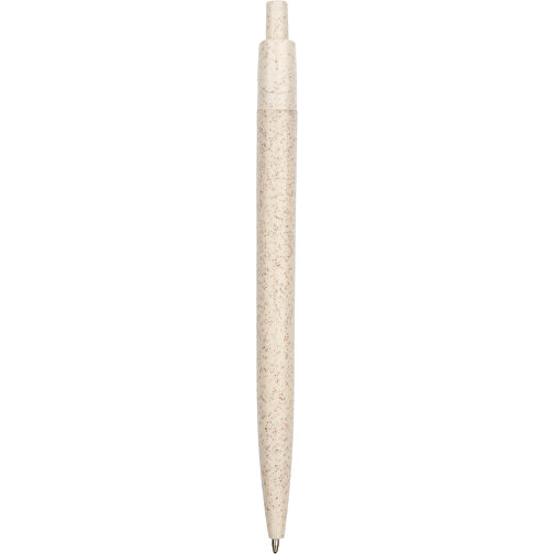 Kugelschreiber Sao Paulo Express , Promo Effects, beige, Weizenstroh, Kunststoff, 13,90cm (Länge), Bild 3