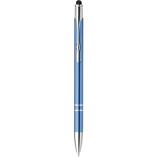 GALBA. Aluminium-Kugelschreiber Mit Touch Tip Und Clip , hellblau, Aluminium, , Bild 1