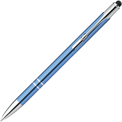 GALBA. Aluminium-Kugelschreiber Mit Touch Tip Und Clip , hellblau, Aluminium, , Bild 2