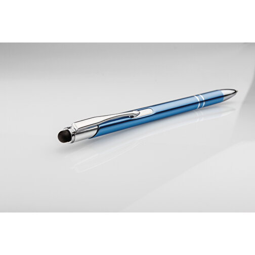 GALBA. Aluminium-Kugelschreiber Mit Touch Tip Und Clip , hellblau, Aluminium, , Bild 4
