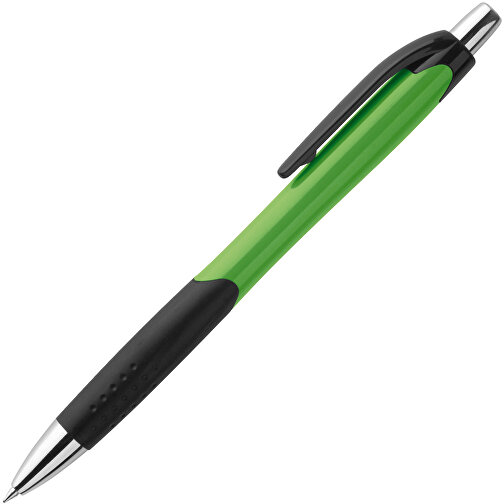 CARIBE. Kugelschreiber Aus ABS Mit Gummigriff , hellgrün, ABS Kunststoff, , Bild 2