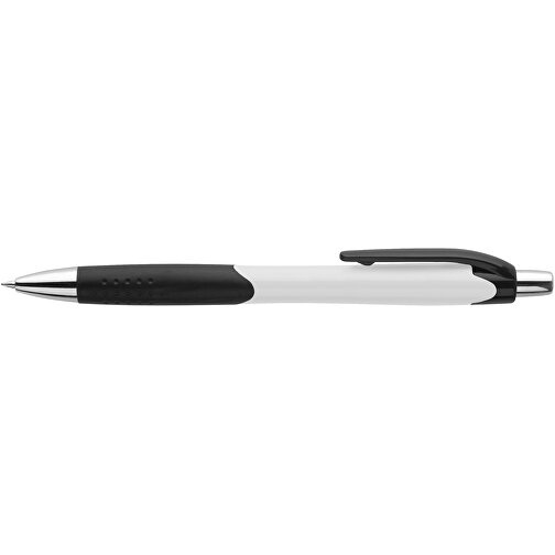 CARIBE. Kugelschreiber Aus ABS Mit Gummigriff , weiß, ABS Kunststoff, , Bild 3