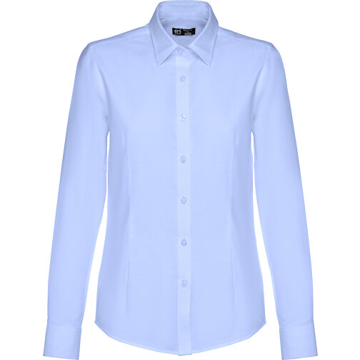THC TOKYO WOMEN. Langärmeliges Oxford-Hemd Für Frauen , hellblau, Baumwolle und Polyester, S, 67,00cm x 46,00cm (Länge x Breite), Bild 1