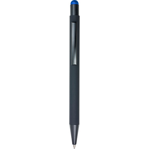 Kugelschreiber Aus Aluminium Formentera , kobaltblau, Aluminium, Metall, Kautschuk, , Bild 1