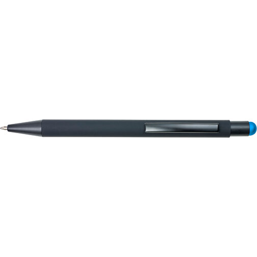 Kugelschreiber Aus Aluminium Formentera , hellblau, Aluminium, Metall, Kautschuk, , Bild 3