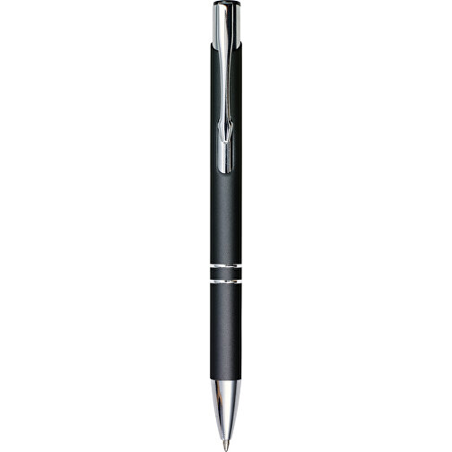 Kugelschreiber Aus Metall Yvette , schwarz, ABS, Aluminium, Plastik, Stahl, , Bild 1