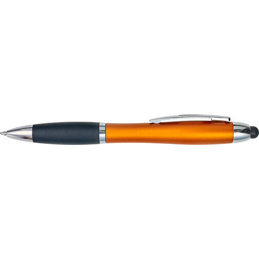 LED-Kugelschreiber Norderney , orange, ABS, 13,60cm (Breite), Bild 3