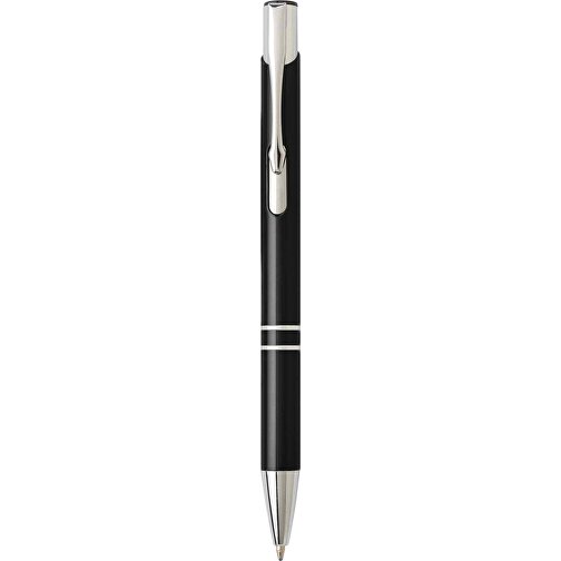 Kugelschreiber Aus Aluminium Delia , schwarz, Aluminium, Metall, , Bild 1