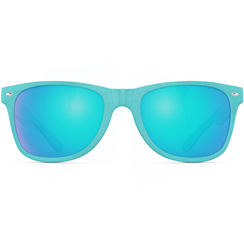 Sunshine Eco Mirror - UV 400 , Promo Effects, verspiegelt blau, Weizenstroh, Kunststoff, 14,50cm x 4,80cm x 15,00cm (Länge x Höhe x Breite), Bild 6