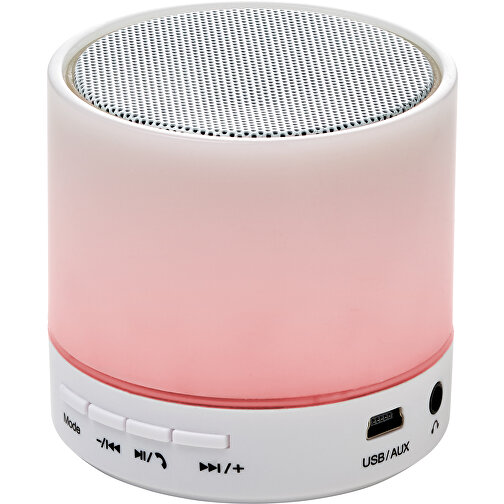 BT-Wireless Lautsprecher Aus Kunststoff Amin , weiß, ABS, Plastik, , Bild 3